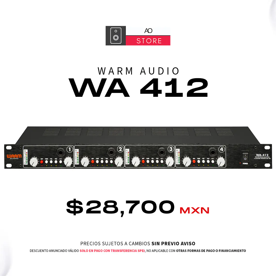 Warm Audio WA 412 Preamplificador 1