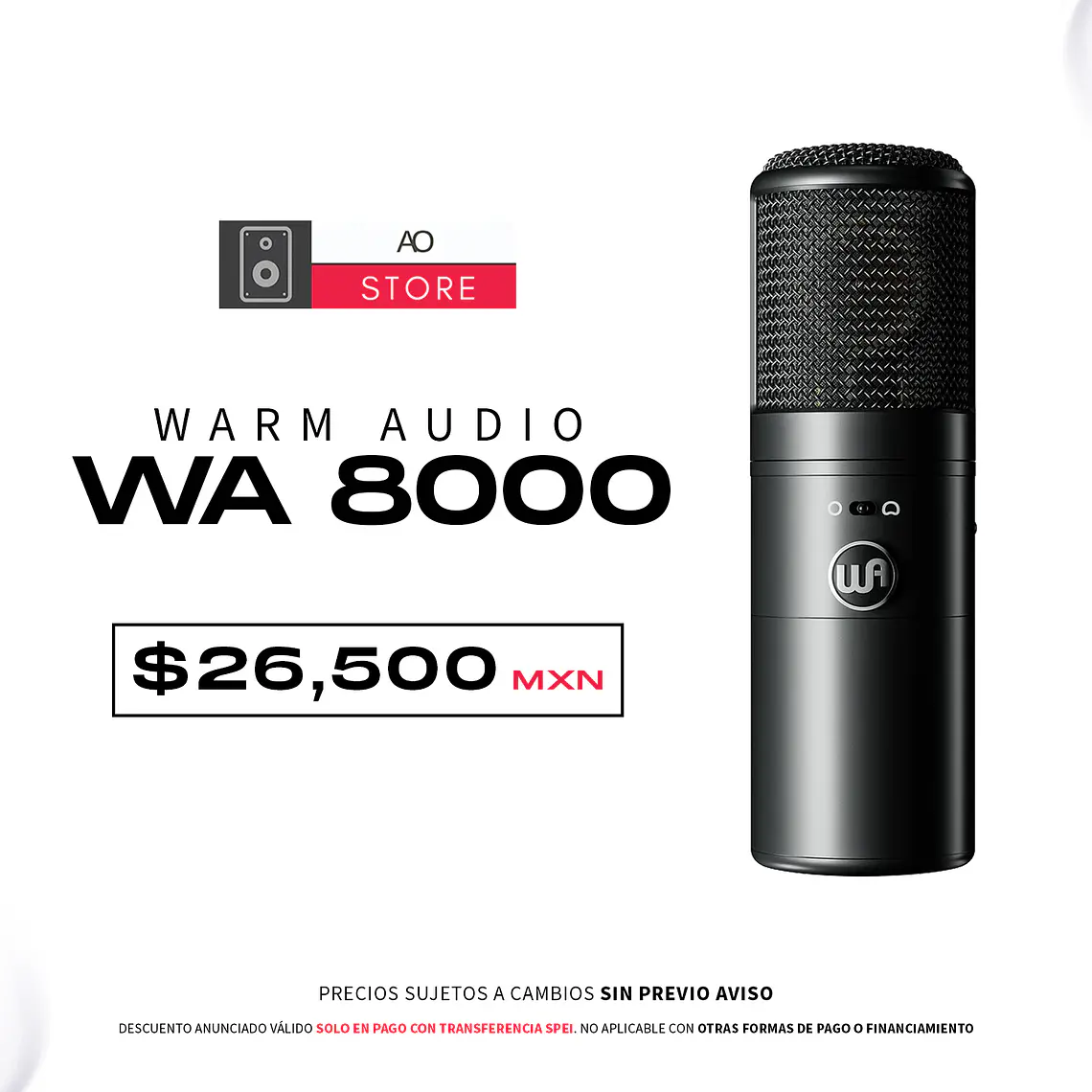 Warm Audio WA 8000 Micrófono de Condensador 1