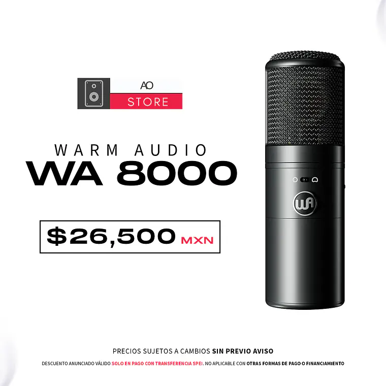 Warm Audio WA 8000 Micrófono de Condensador 1
