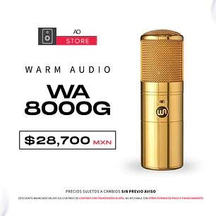 Warm Audio WA 8000G Edición Limitada Oro Micrófono de Condensador