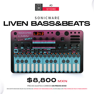 Sonicware Liven Bass&Beats Sintetizador Wavetable Bass y Caja de Ritmos