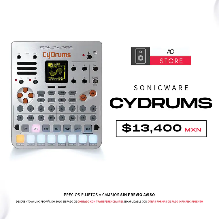 Sonicware CyDrums Sintetizador Caja de Ritmos 1