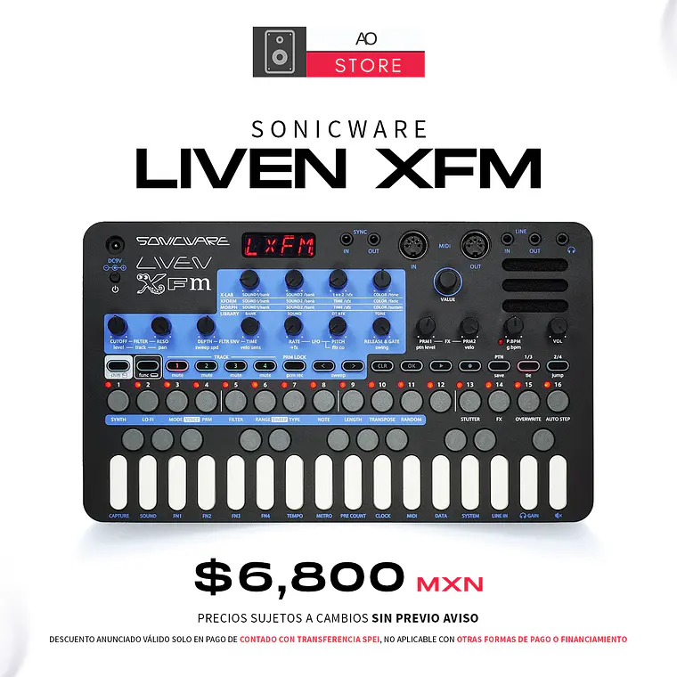 Sonicware Liven Xfm Sintetizador y Groovebox 1