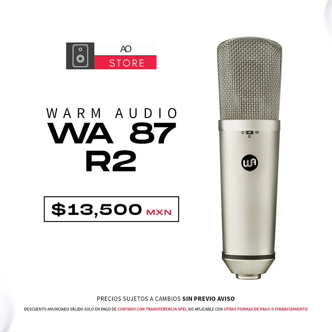 Warm Audio Wa 87 R2 Micrófono de Condensador 1