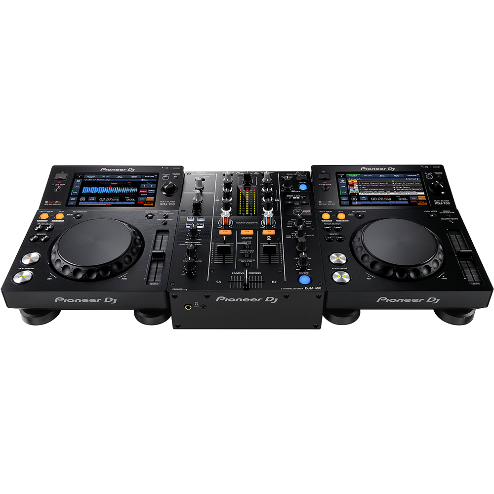 Pioneer DJ XDJ 700 + Pioneer DJM 450 Cabina Completa 2