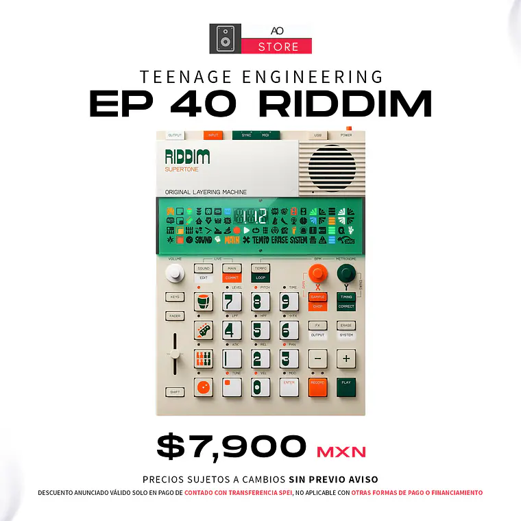 Teenage Engineering EP 40 Riddim Secuenciador 2