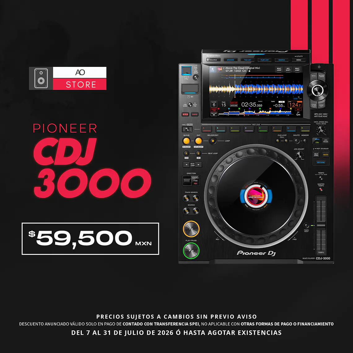 Pioneer DJ CDJ 3000 Reproductor para DJ 2