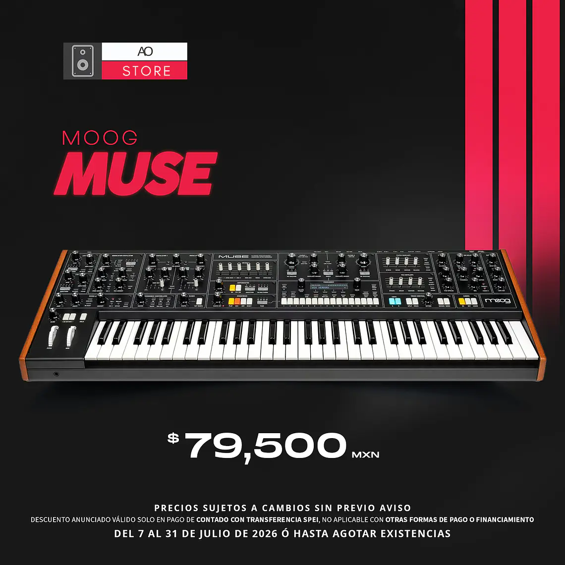 Moog Muse Sintetizador Polifónico Analógico 1