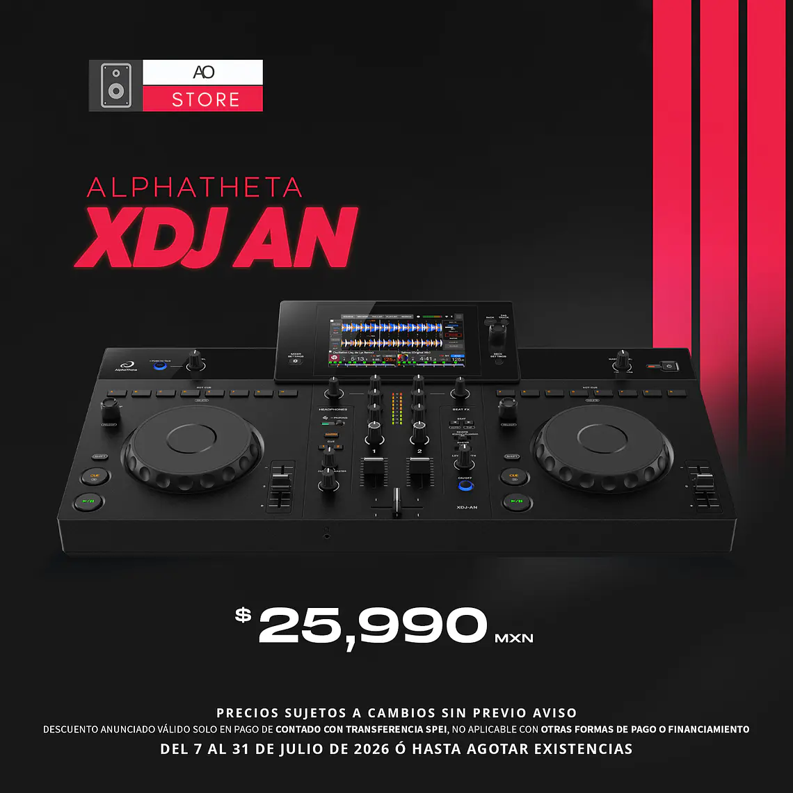 AlphaTheta XDJ AN Reproductor Multimedia para DJ 1
