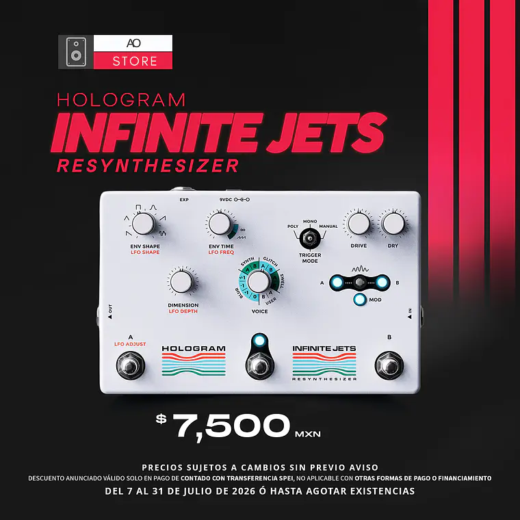 Hologram Infinite Jets Resynthesizer Pedal Multi Voz 2