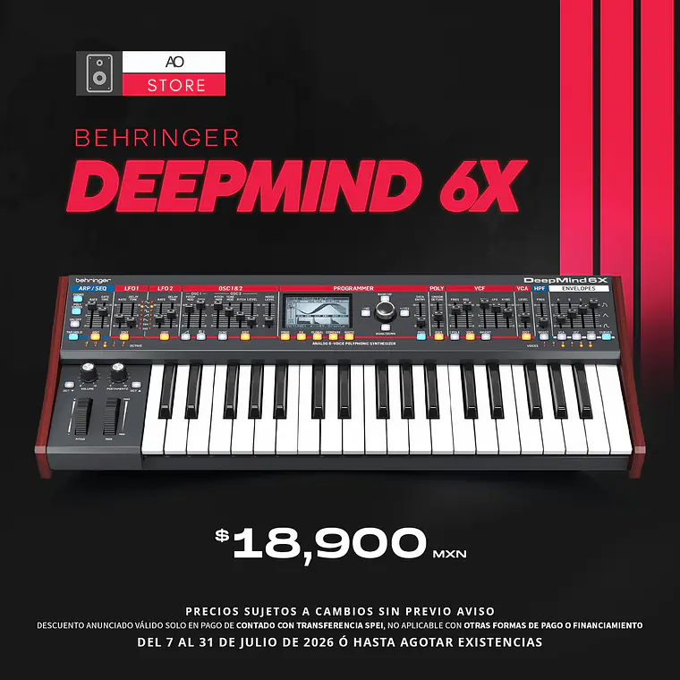 Behringer DeepMind 6X Sintetizador Polifónico 1