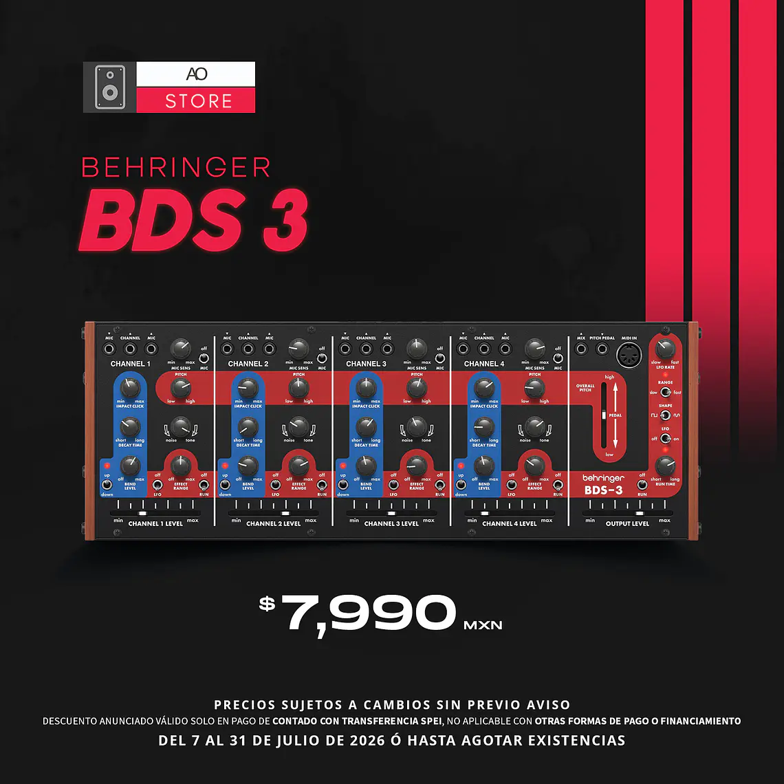 Behringer Bds 3 Sintetizador de Batería 1