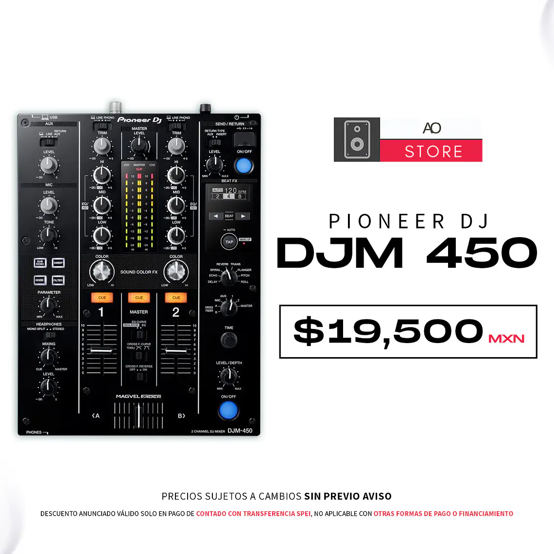 Pioneer DJ DJM 450 Mezcladora para DJ 1