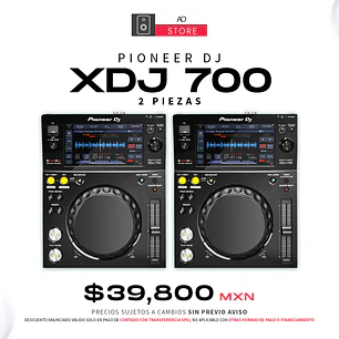 Pioneer DJ XDJ 700 Reproductor para DJ (2 Piezas)