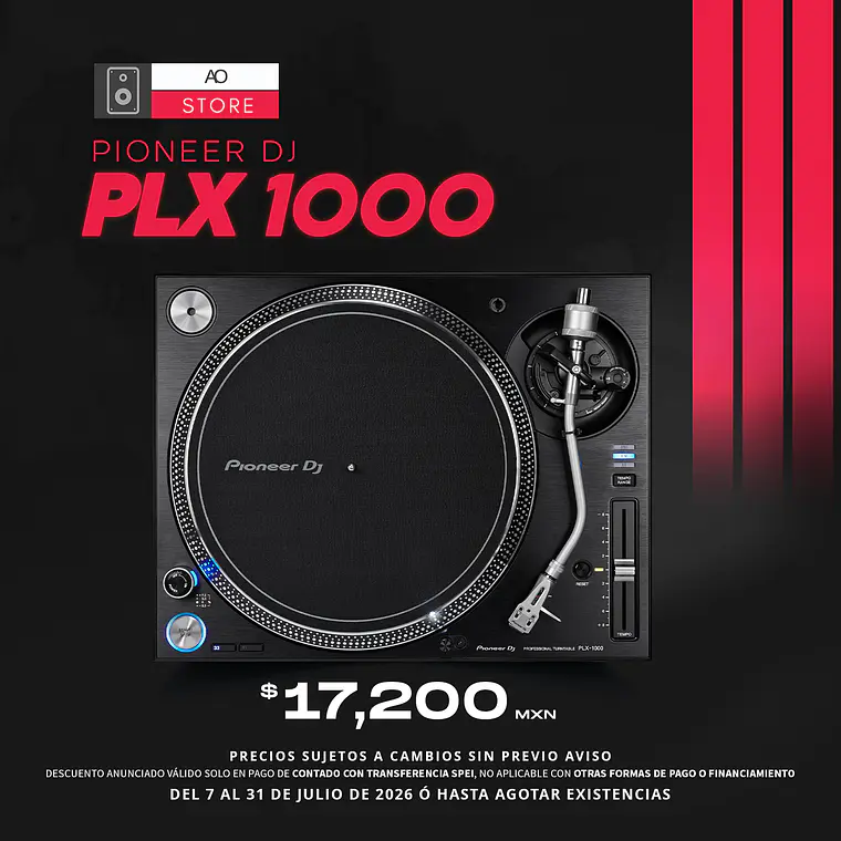 Pioneer DJ PLX 1000 Tornamesa para DJ 1