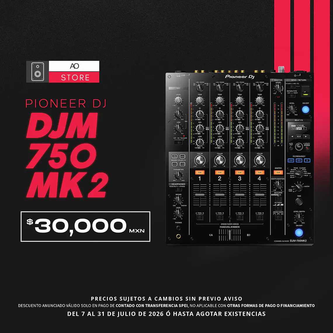 Pioneer DJ DJM 750 Mk2 Mezcladora para DJ 2