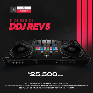 Pioneer DJ DDJ REV5 Controlador Para DJ de 2 Canales Estilo Scratch