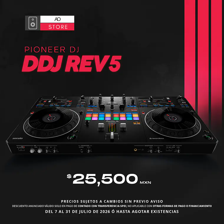 Pioneer DJ DDJ REV5 Controlador Para DJ de 2 Canales Estilo Scratch 1