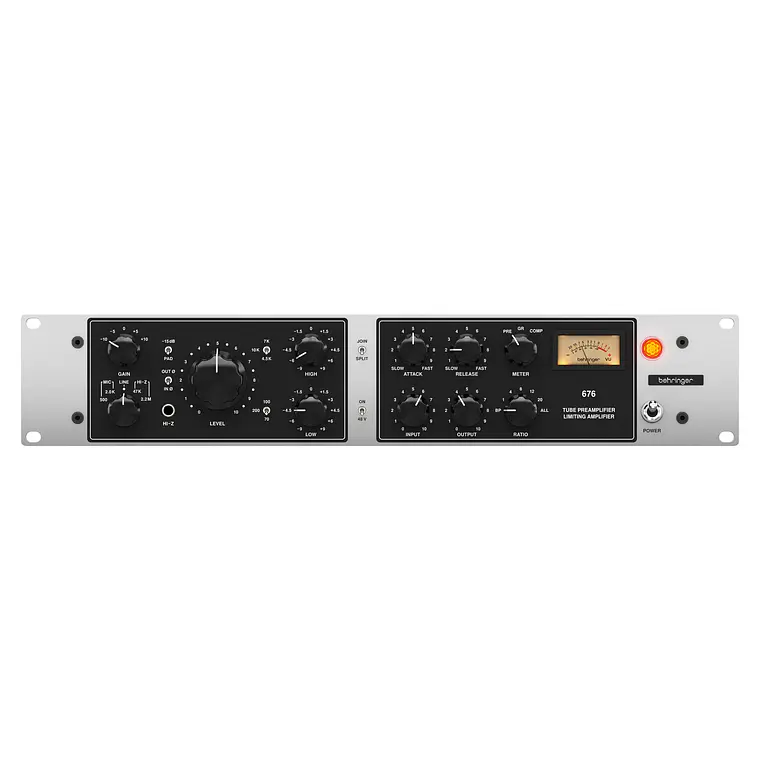 Behringer 676 Preamplificador y Limitador de Tubo 4