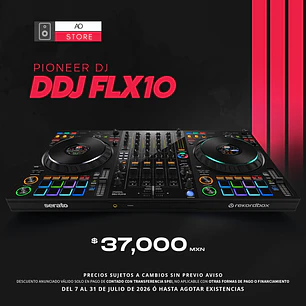 Pioneer DJ DDJ FLX10 Controlador para DJ de 4 Canales