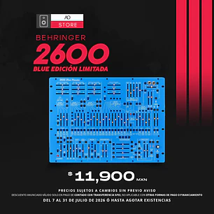 Behringer 2600 Blue Edición Limitada Sintetizador Analogico Semi Modular