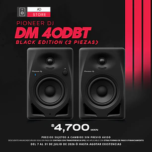 Pioneer DJ DM 40DBT Black Monitores de Estudio (2 Piezas)
