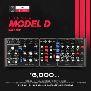 Behringer Model D Desktop Sintetizador Analógico