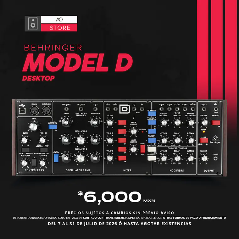 Behringer Model D Desktop Sintetizador Analógico 1