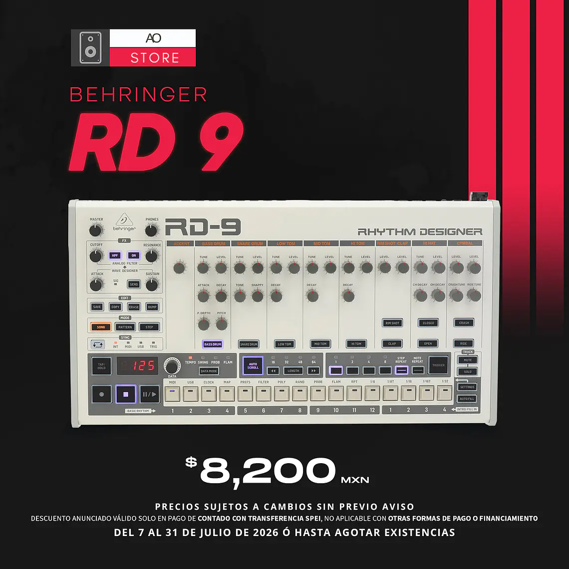 Behringer RD 9 Caja de Ritmos 1