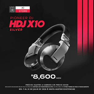 Pioneer DJ HDJ X10 Color Silver Audífonos Profesionales