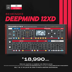 Behringer Deepmind 12Xd Desktop Sintetizador Polifónico