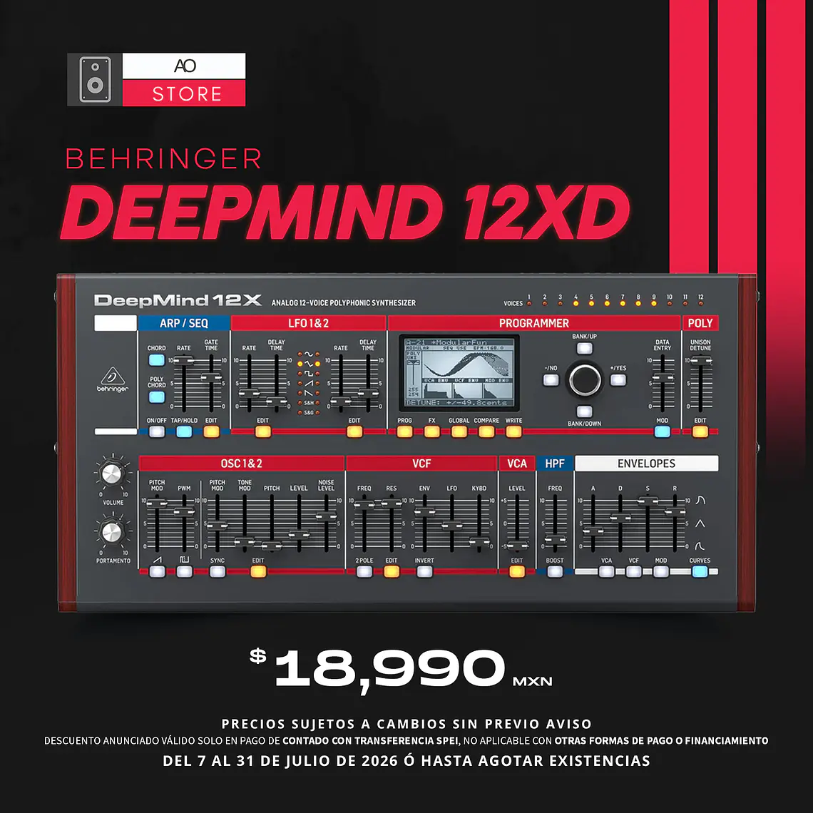 Behringer Deepmind 12Xd Desktop Sintetizador Polifónico 1