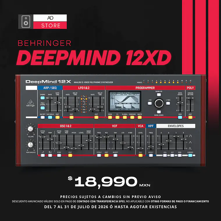 Behringer Deepmind 12Xd Desktop Sintetizador Polifónico 1