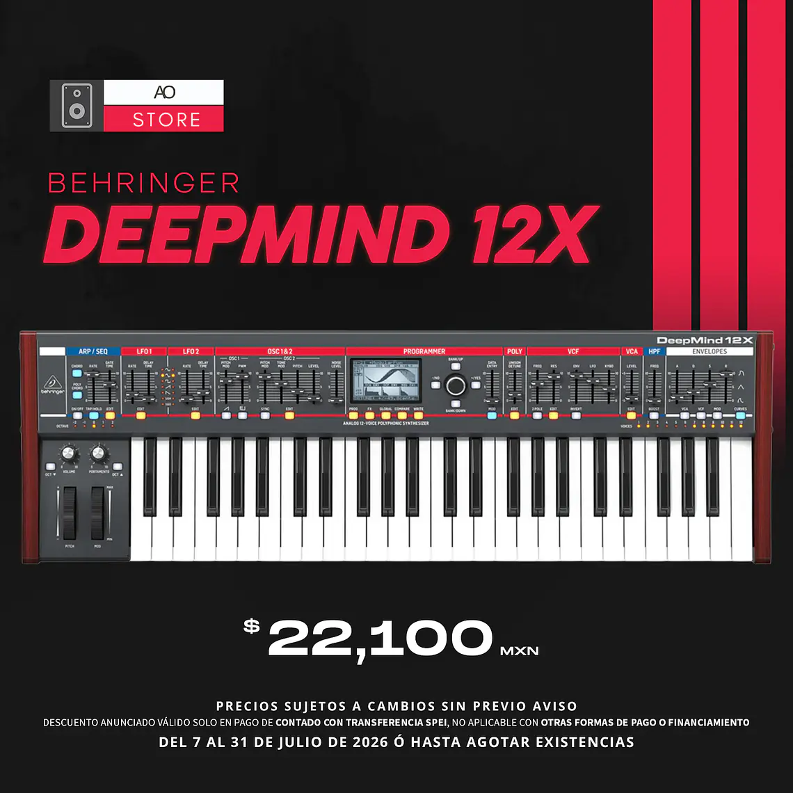 Behringer Deepmind 12X Sintetizador Polifónico 1