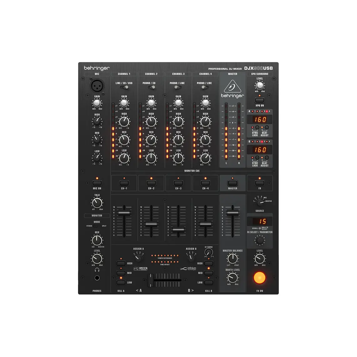 Behringer DJX900USB Mezcladora para DJ de 5 Canales 2