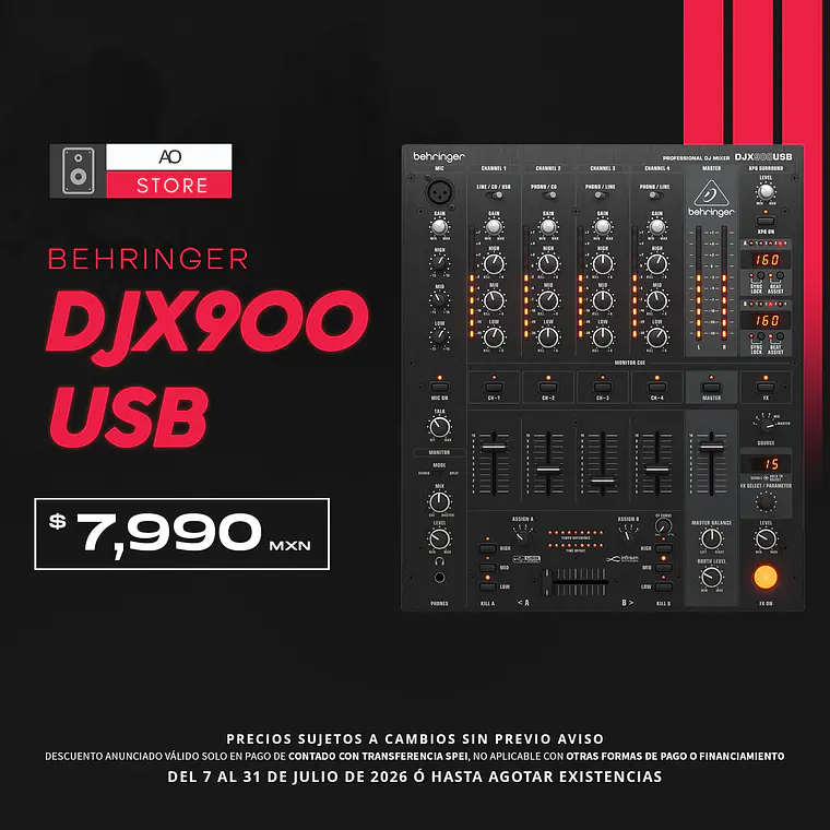 Behringer DJX900USB Mezcladora para DJ de 5 Canales 1