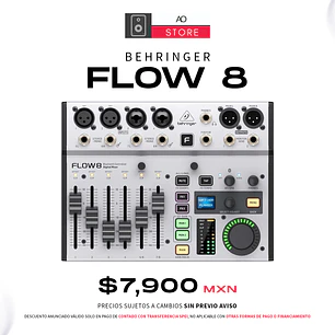 Behringer Flow 8 Mezcladora Digital con Bluetooth