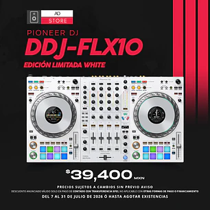 Pioneer DJ DDJ FLX10 Edición Limitada White Controlador para DJ de 4 Canales