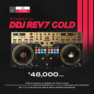 Pioneer DJ DDJ REV7 Gold Controlador para DJ de 2 Canales Estilo Scratch
