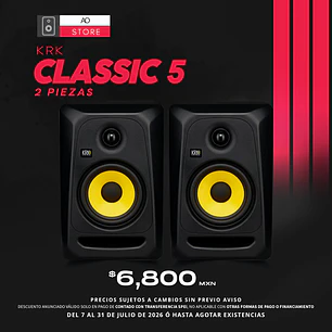 KRK Classic 5 Monitores de Estudio (2 Piezas)