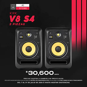 KRK V8 S4 Monitores De Estudio (2 Piezas)