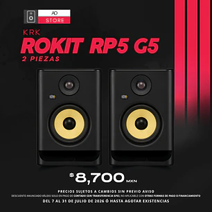 KRK Rokit RP5 G5 Monitores de Estudio (2 Piezas)
