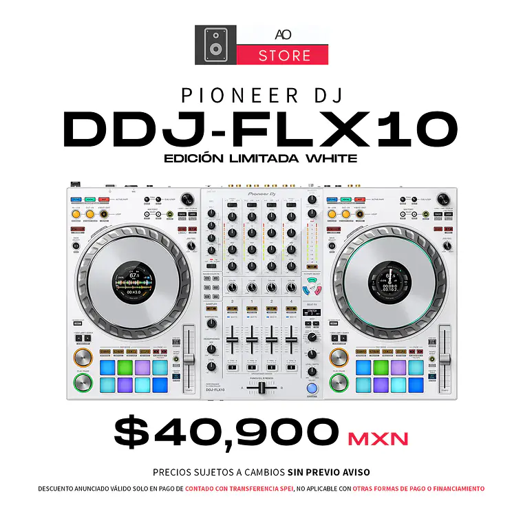Pioneer DJ DDJ FLX10 Edición Limitada White Controlador para DJ de 4 Canales 1