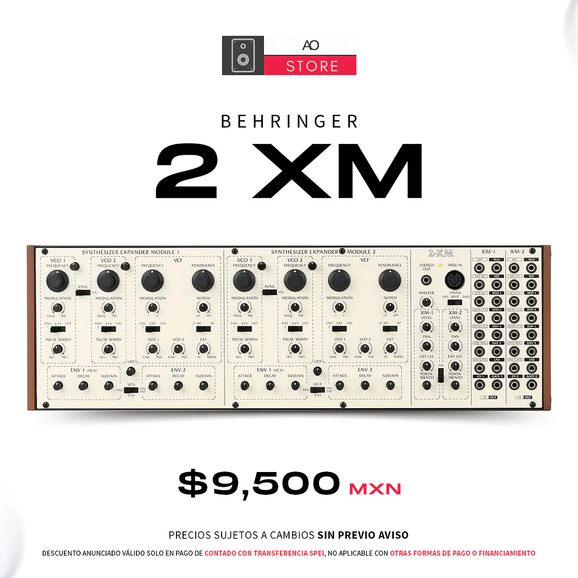 Behringer 2 XM Sintetizador Analogico Duofónico 2