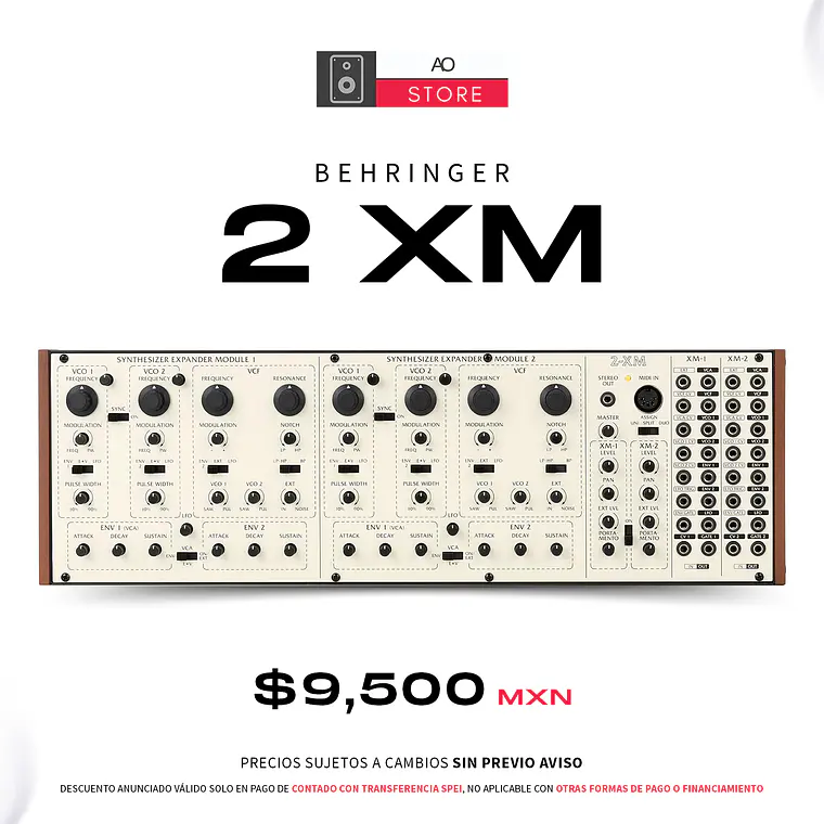 Behringer 2 XM Sintetizador Analogico Duofónico 2