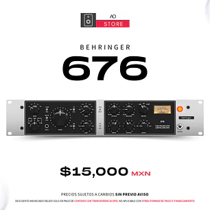Behringer 676 Preamplificador y Limitador de Tubo