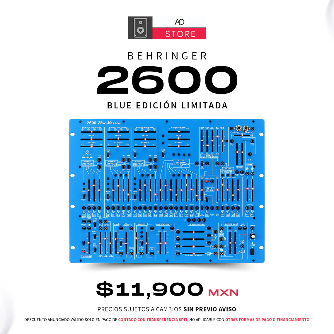 Behringer 2600 Blue Edición Limitada Sintetizador Analogico Semi Modular 2
