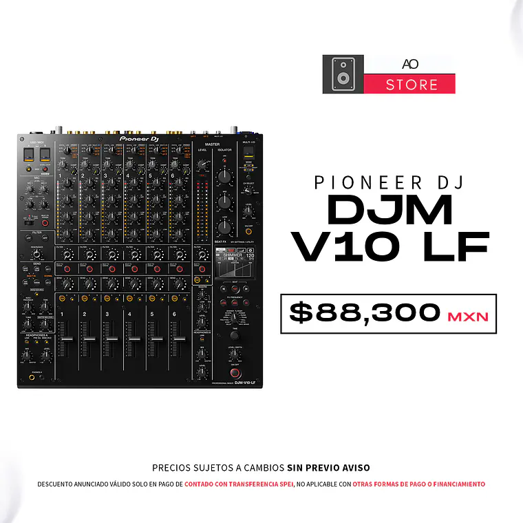 Pioneer DJ DJM V10 LF Mezcladora para DJ 2