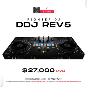 Pioneer DJ DDJ REV5 Controlador Para DJ de 2 Canales Estilo Scratch