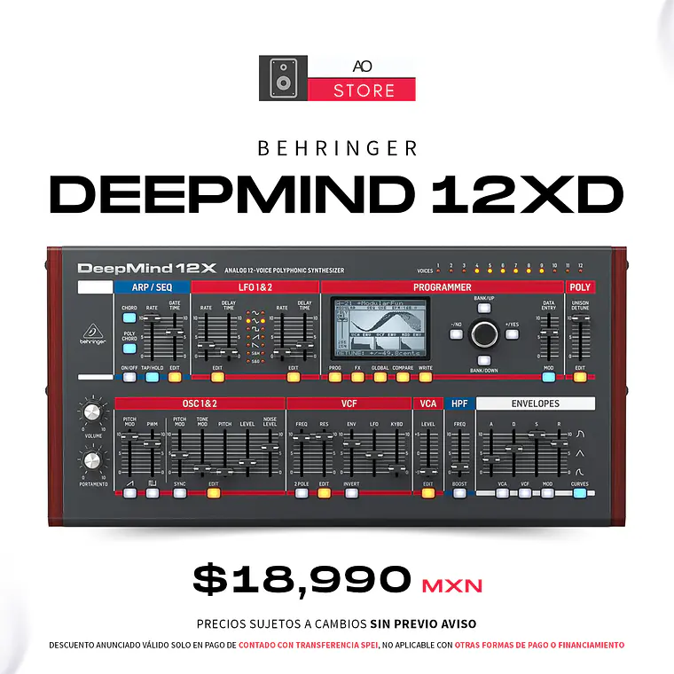 Behringer Deepmind 12Xd Desktop Sintetizador Polifónico 2